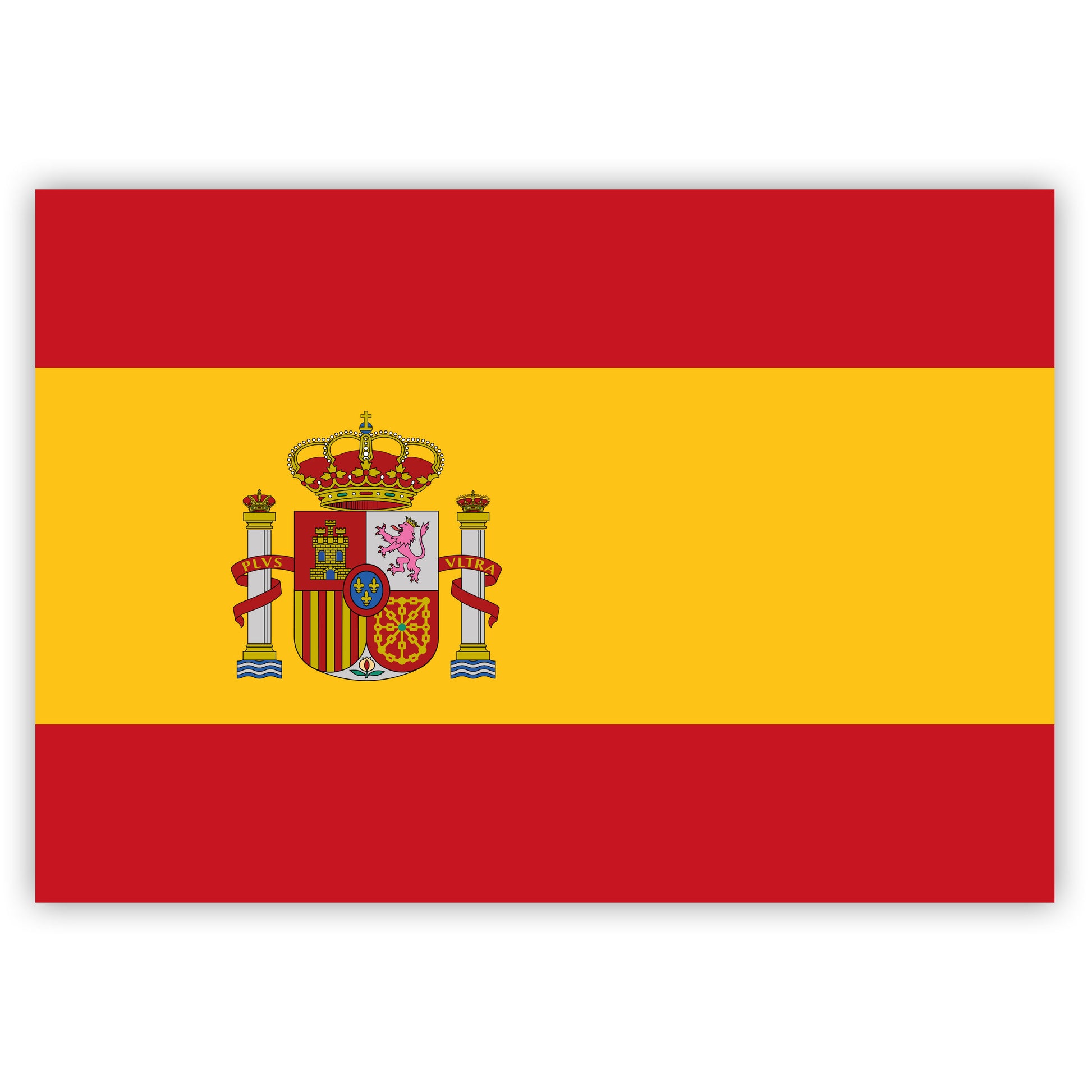 10 Stück - Aufkleber - Spanien-Flagge - 7,4 x 5,2 cm – Gobrecht & Ulrich