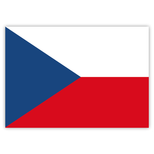 Aufkleber Tschechien-Flagge
