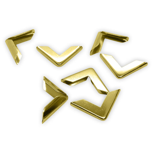 Buchecken Gold / Messing - 16 x 16 x 3,5mm