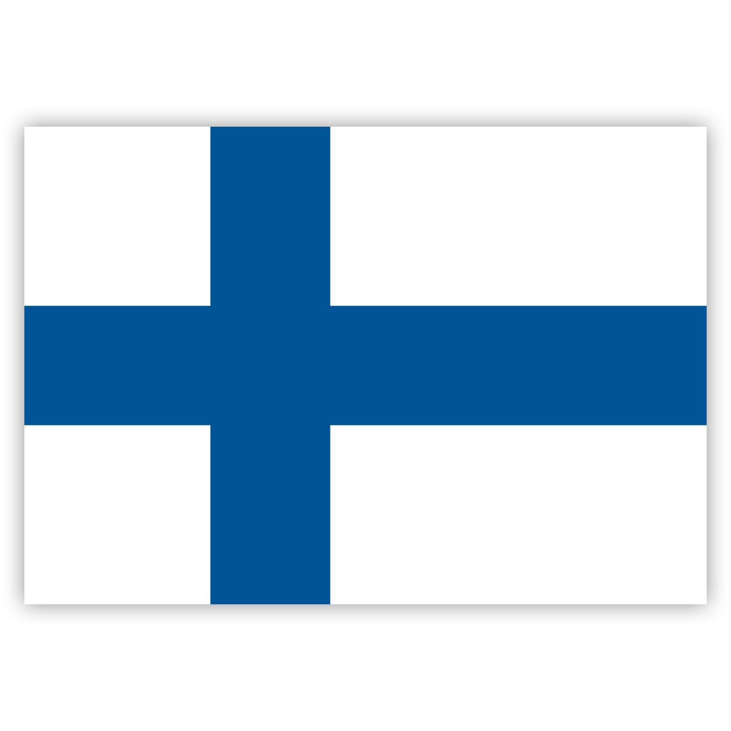 Aufkleber Finnland-Fahne