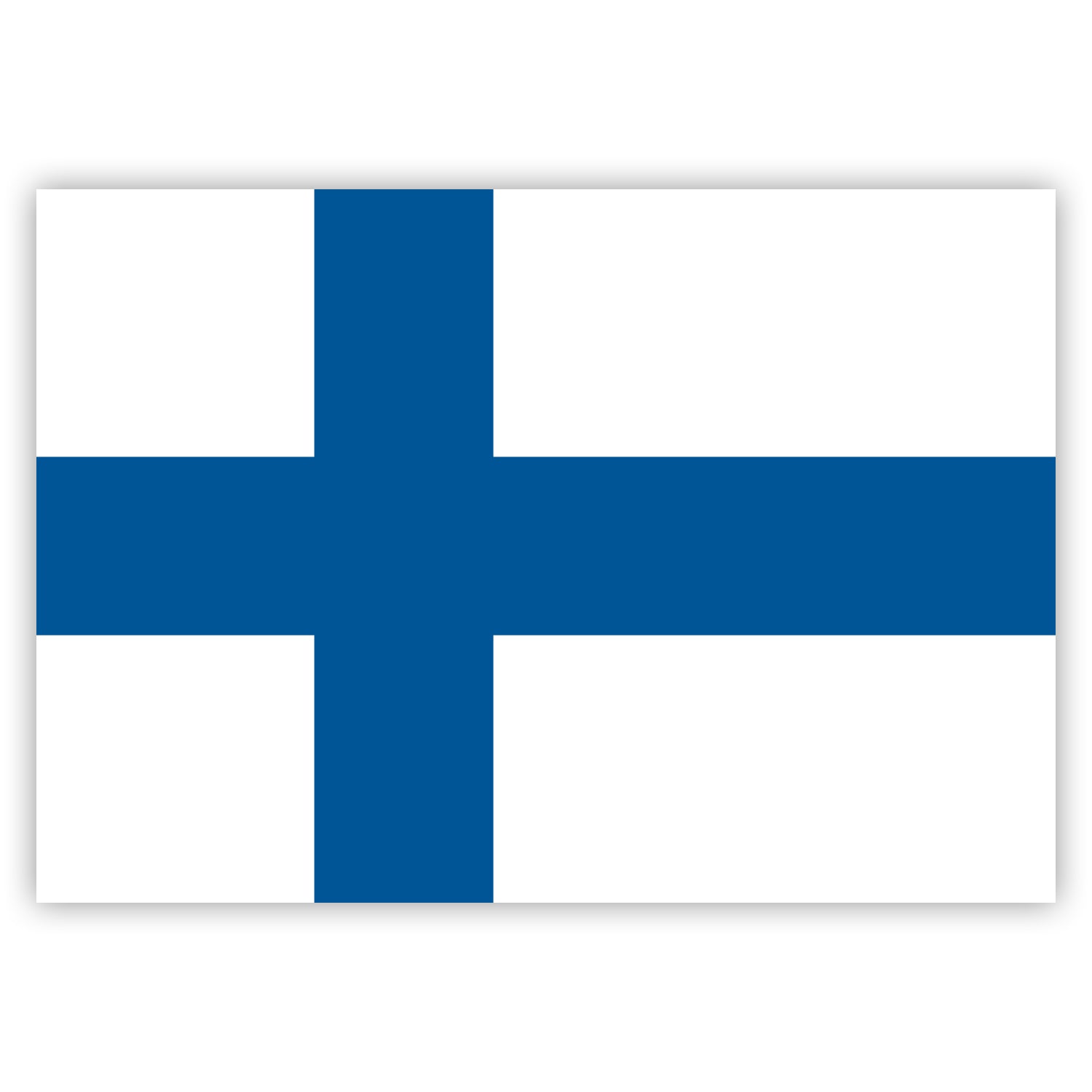 Aufkleber Finnland-Fahne