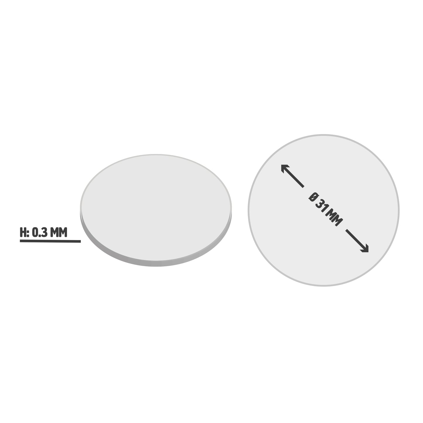 Selbstklebende Metallplättchen - verzinkter Stahl