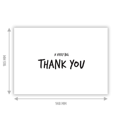 Dankeskarte /  Postkarte "A very big thank you"