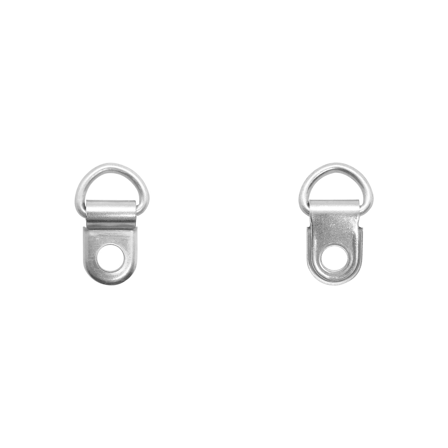 Hängeösen / Aufhängeösen - D-Ring - vernickelt / silber