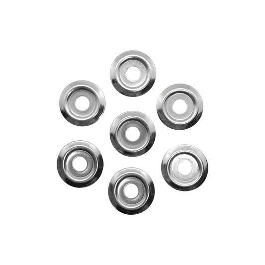 Unterlegscheiben - M5 - u.a. für Buchschrauben - vernickelt / silber - Ø 17 mm