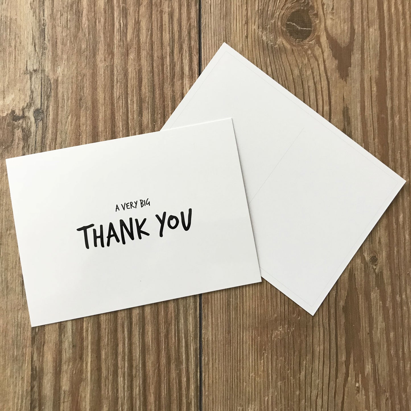 10 Stück - Moderne Dankeskarte "A very big thank you" (Postkarte, DIN A6)