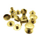 Buchschrauben - gold / vermessingt