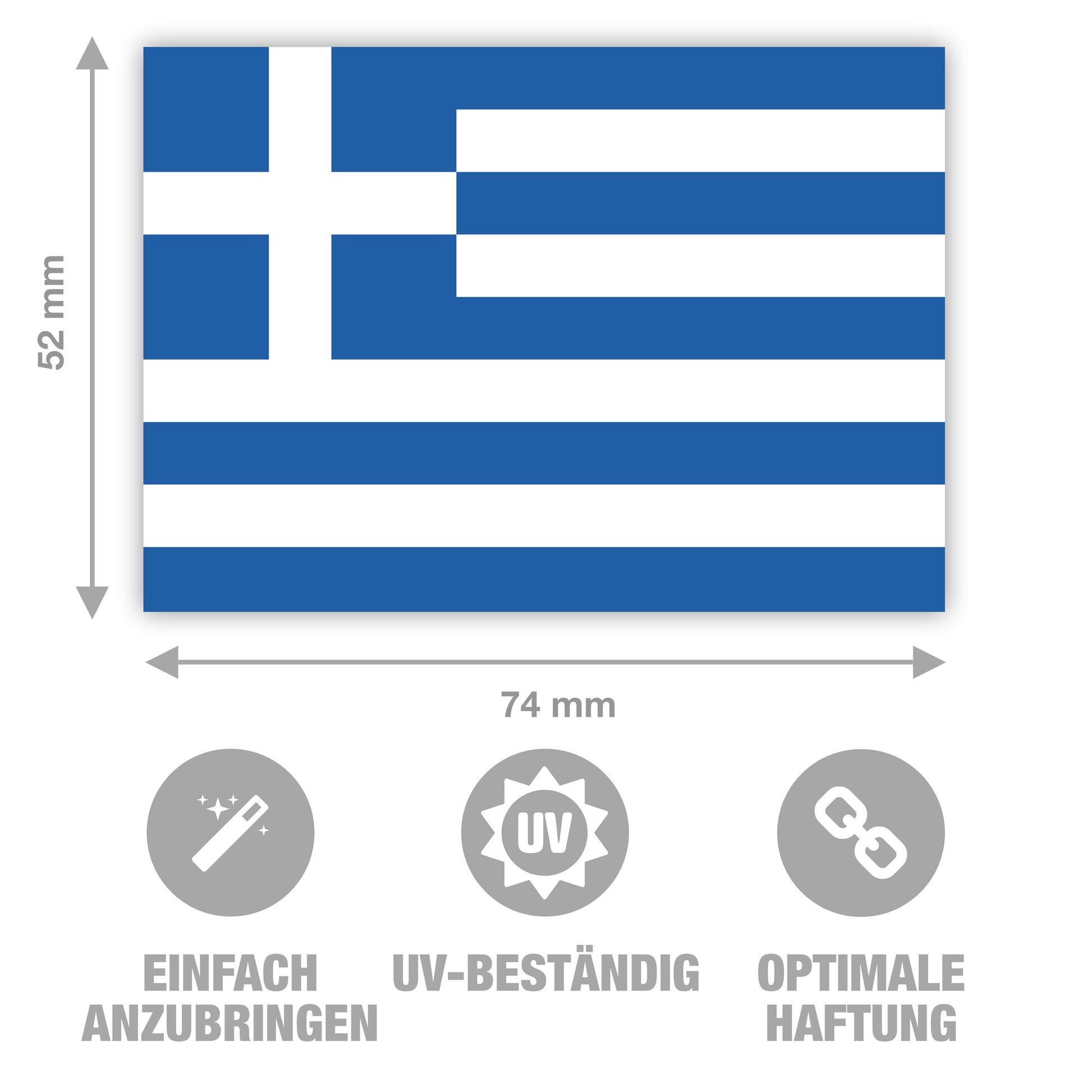 Griechenland Fahne Sticker