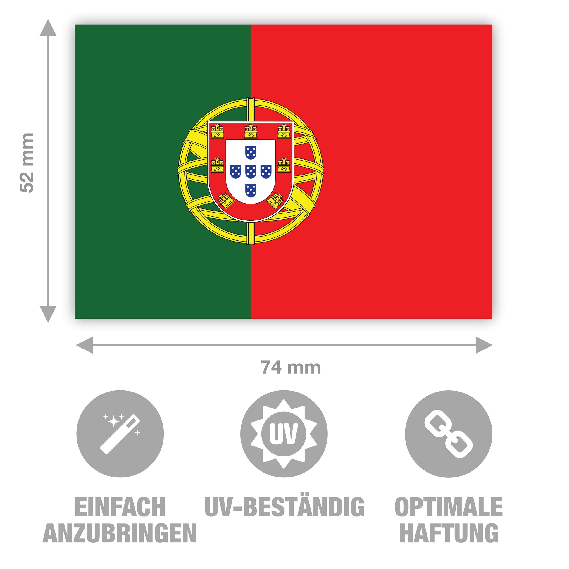 Portugal Fahne Sticker